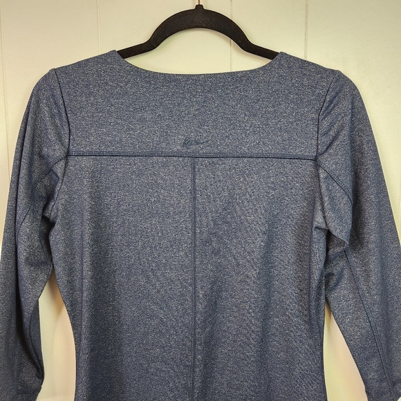 Kavu Womens Stretchy A-Line V-Neck Athletic Dress 3/4 Sleeves Blue New Basic - Picture 4 of 10